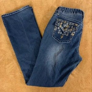 New Directions Women's Denim Flare Jeans w/Embroidered Back Pockets, Size 10